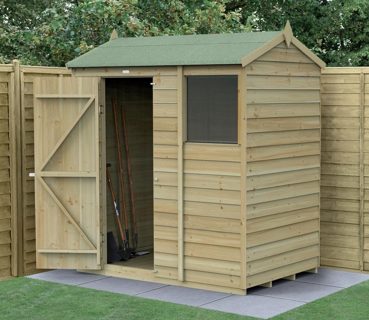 Forest 6 x 4 ft Overlap Reverse Shed