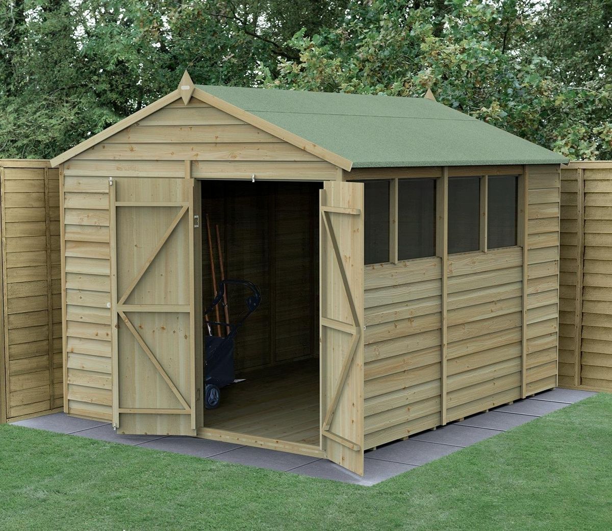 Forest 8 x 10 ft Overlap Shed